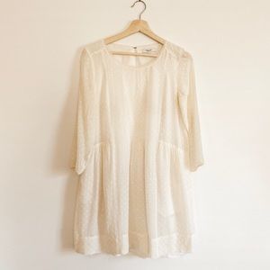 Madewell XS Etude Swiss Dot Dress